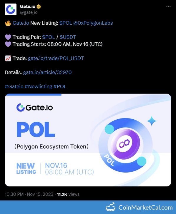 Gate.io Listing