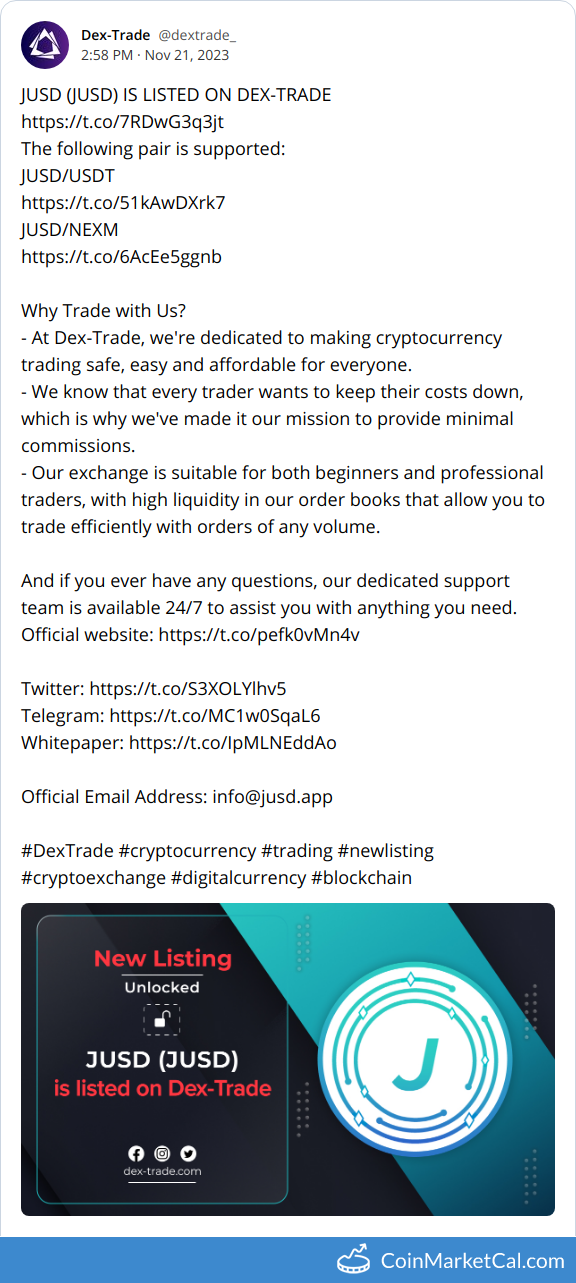 Dex-Trade Listing
