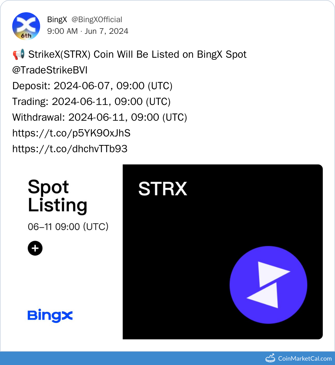 BingX Listing