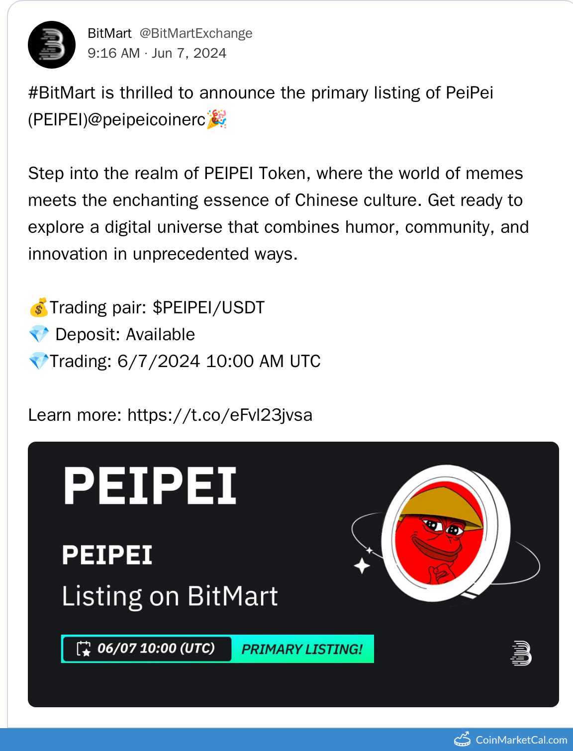 BitMart Listing