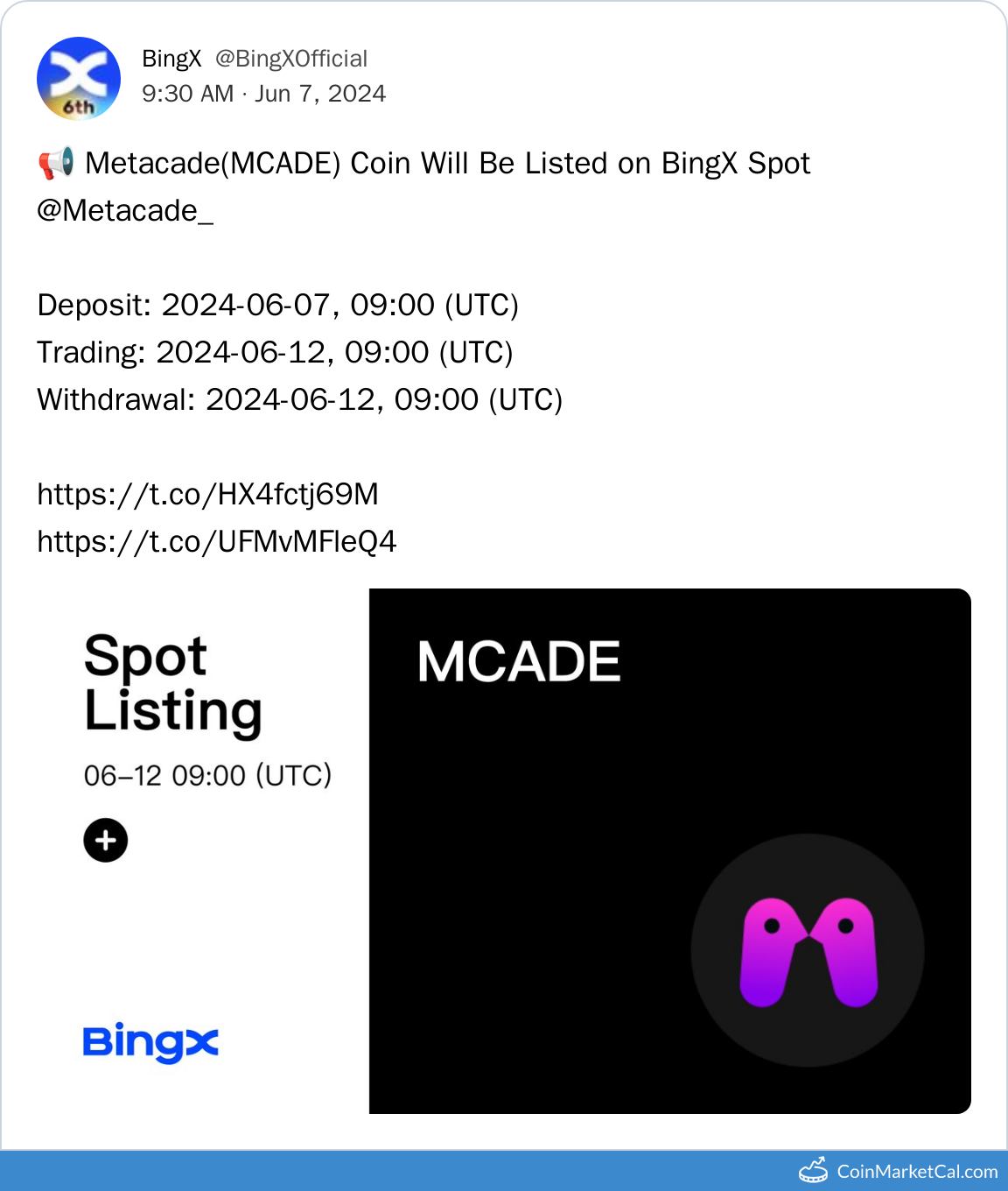 BingX Listing