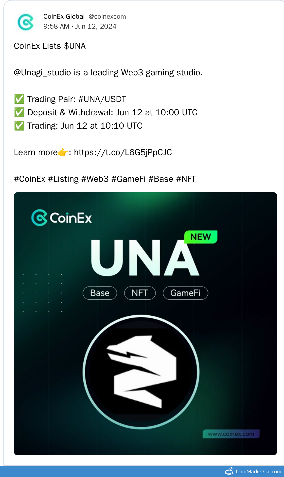 CoinEx Listing