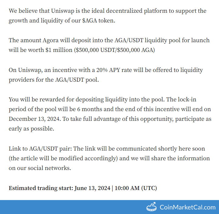 Uniswap Listing