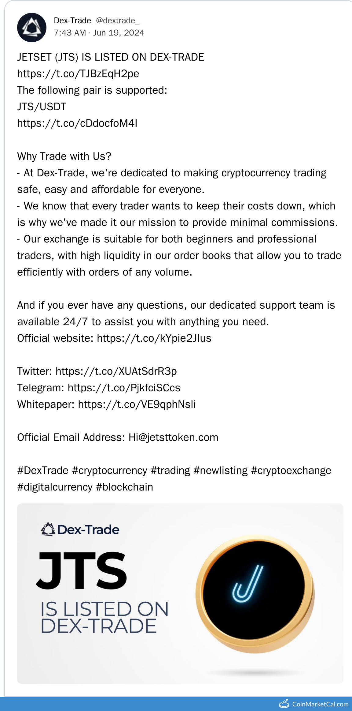 Dex-Trade Listing