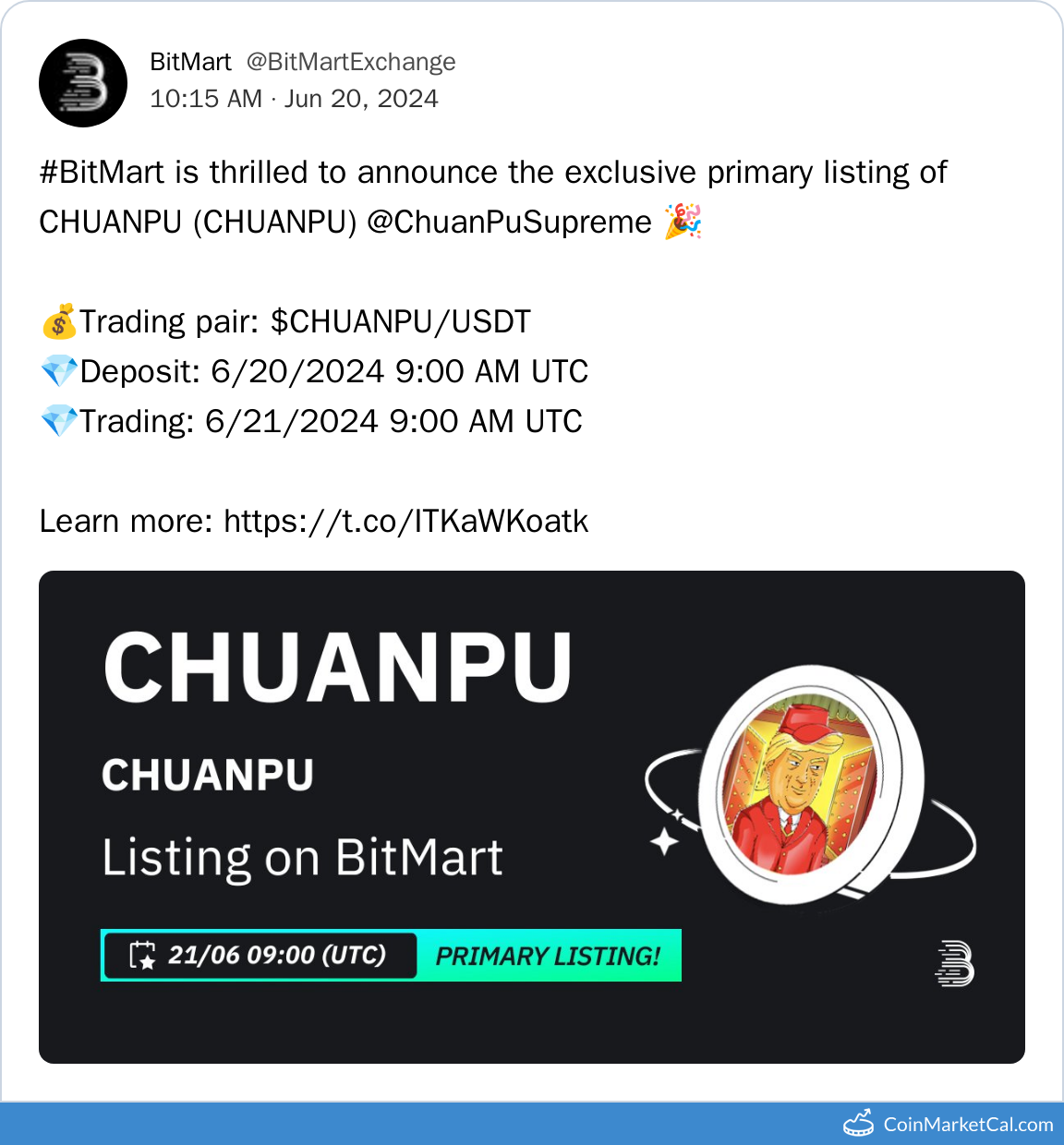 BitMart Listing