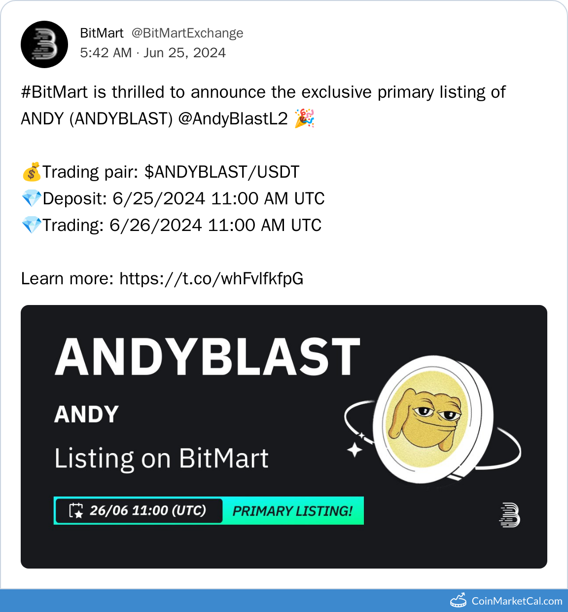 BitMart Listing