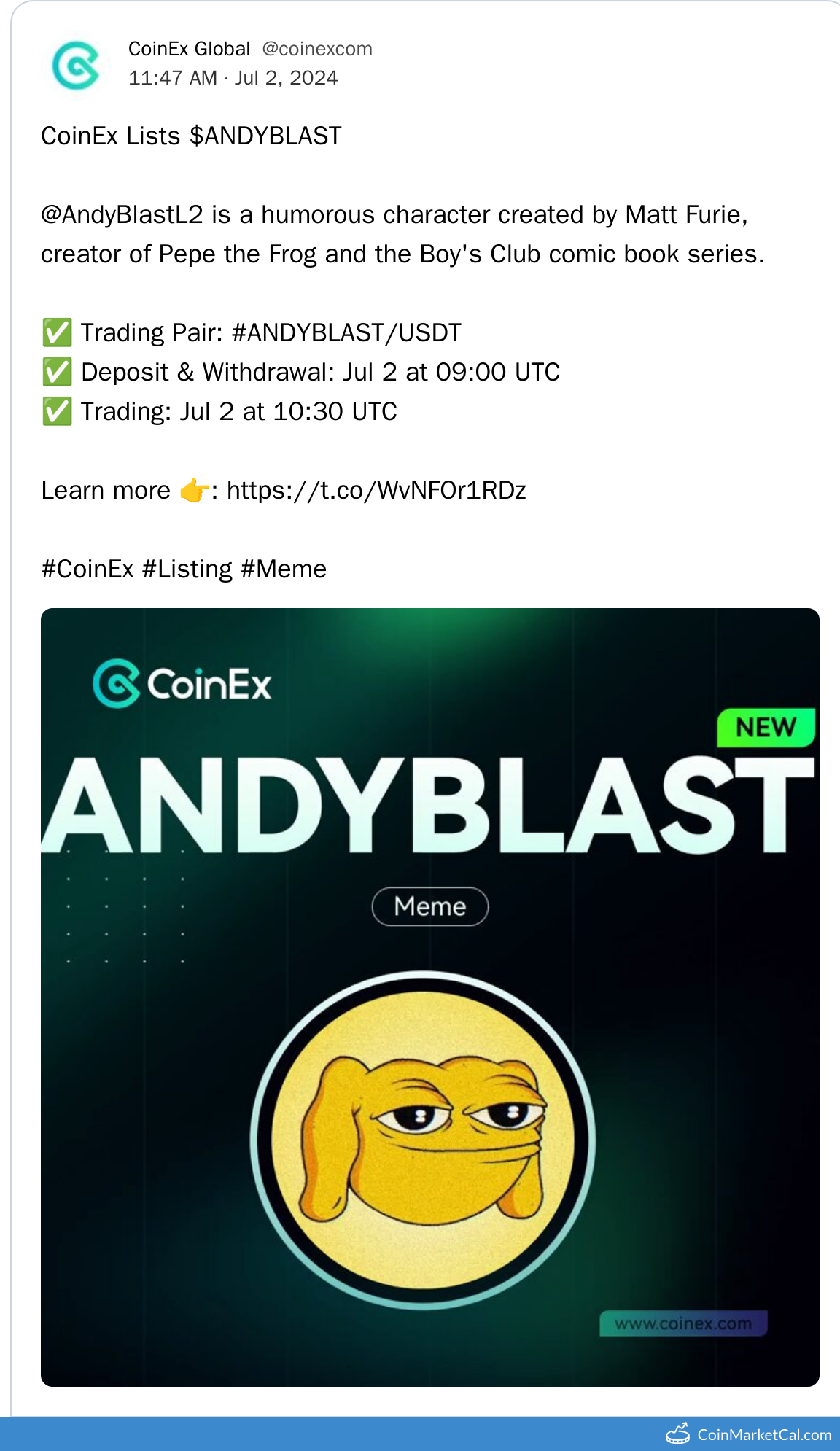 CoinEx Listing