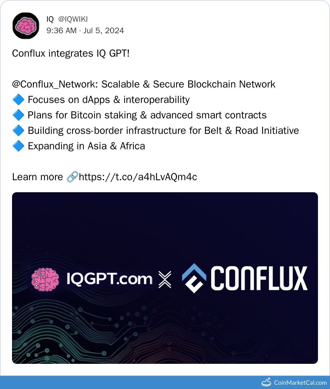 Conflux Integrates IQ GPT
