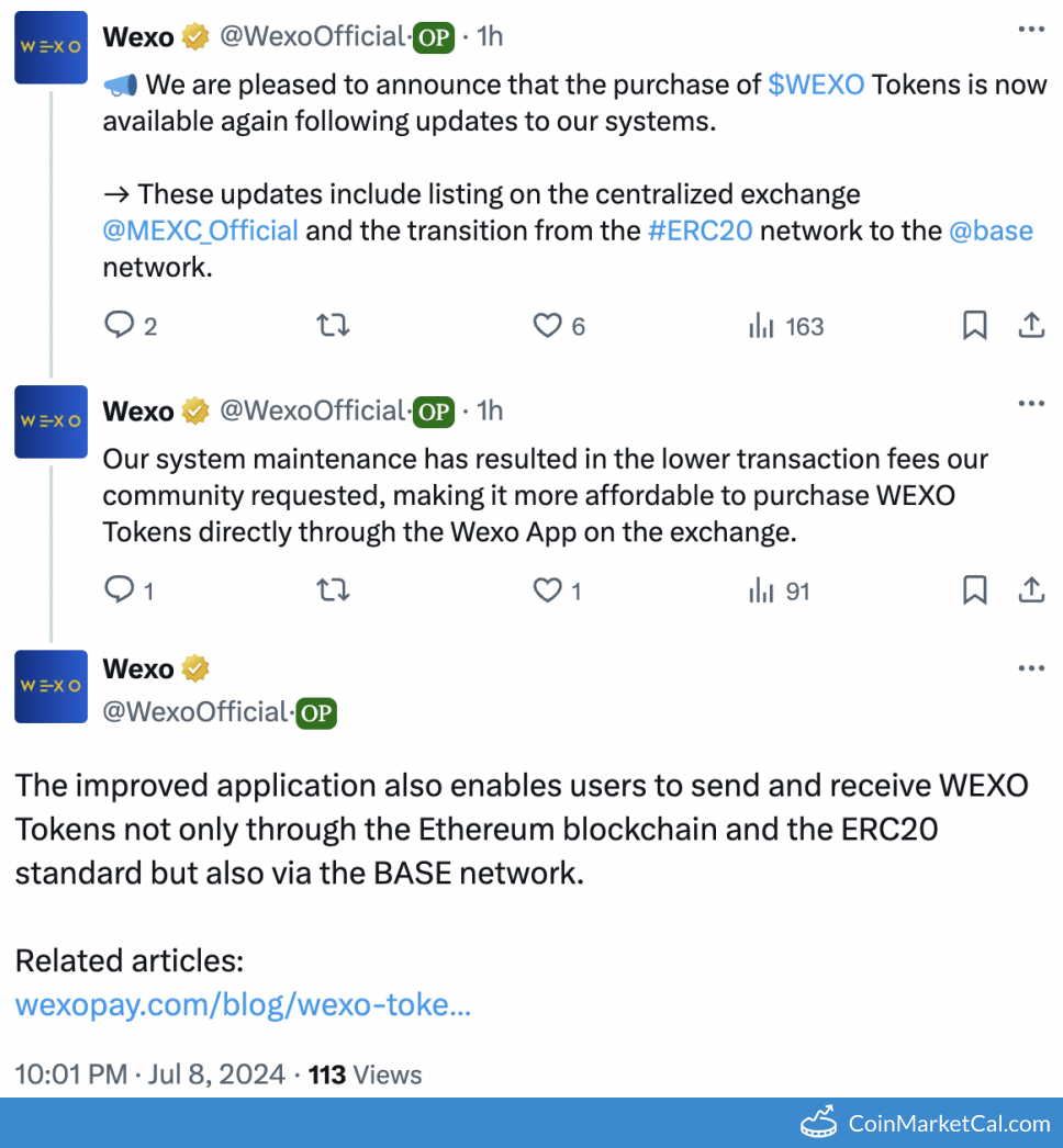 WEXO on BASE