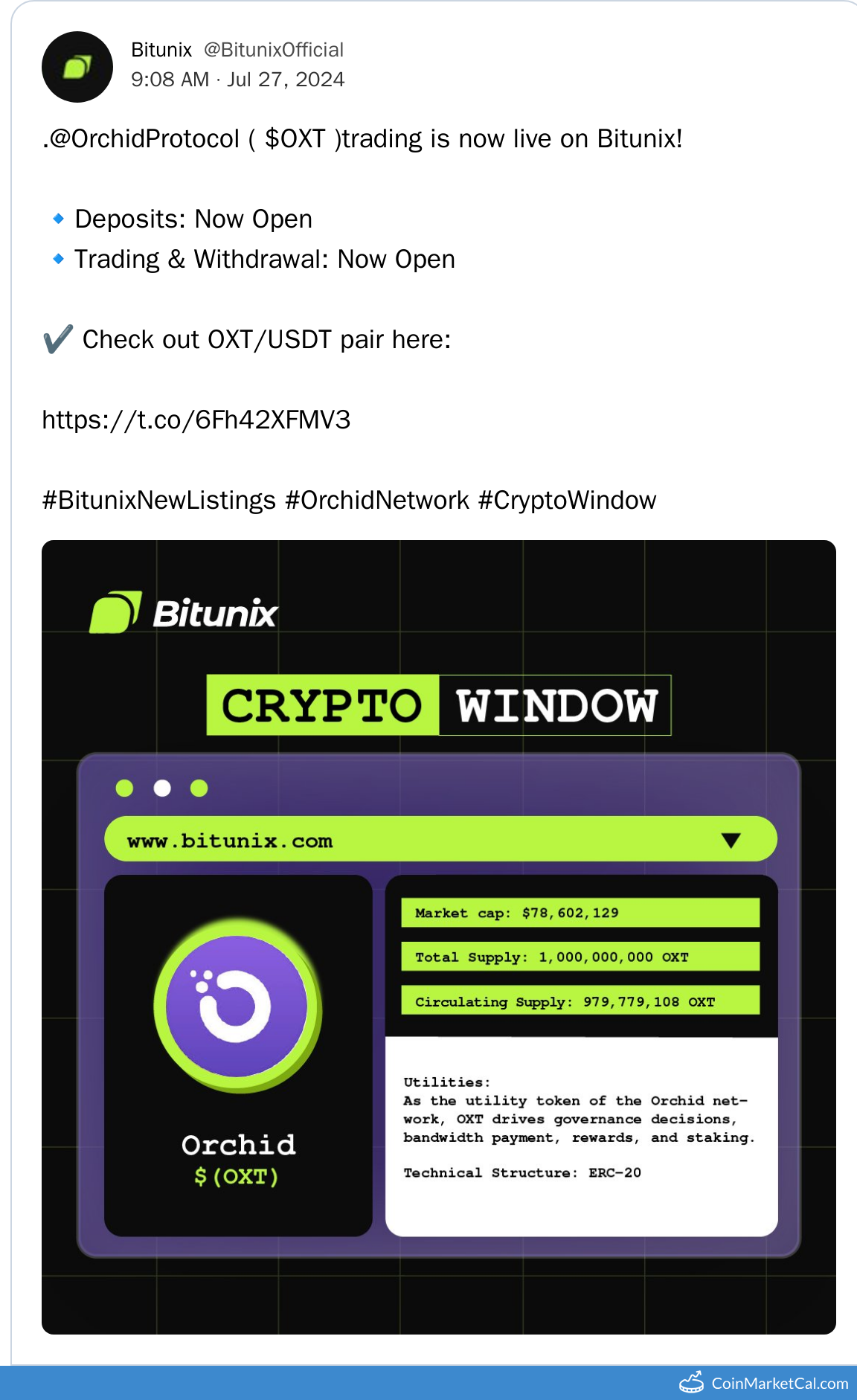 Bitunix Listing