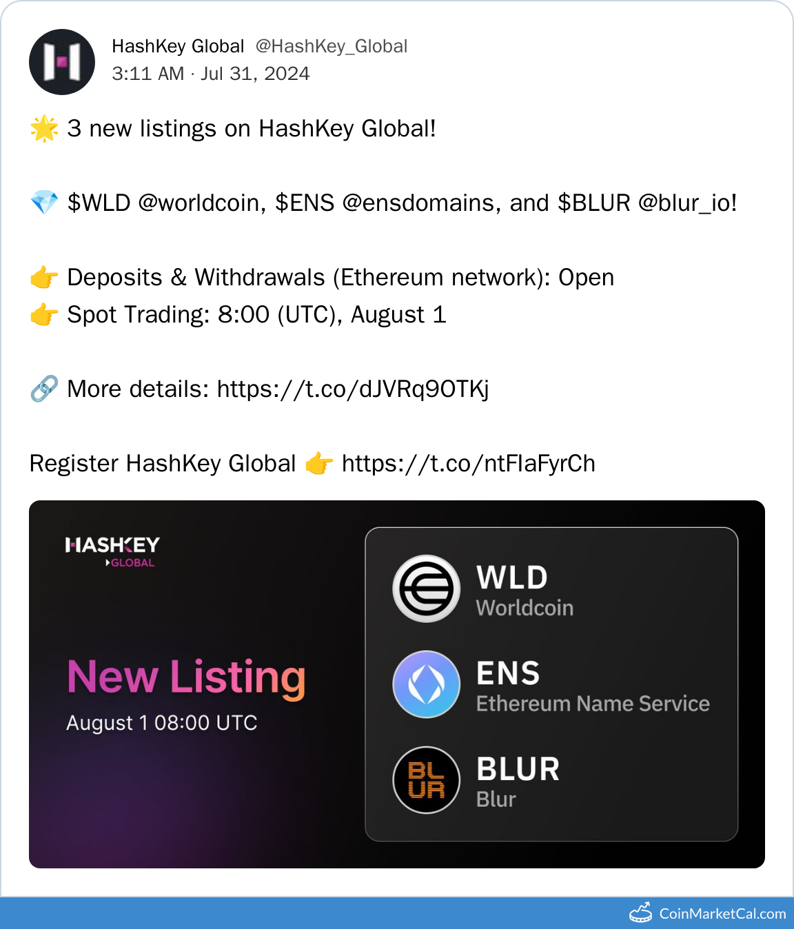 HashKey Global Listing