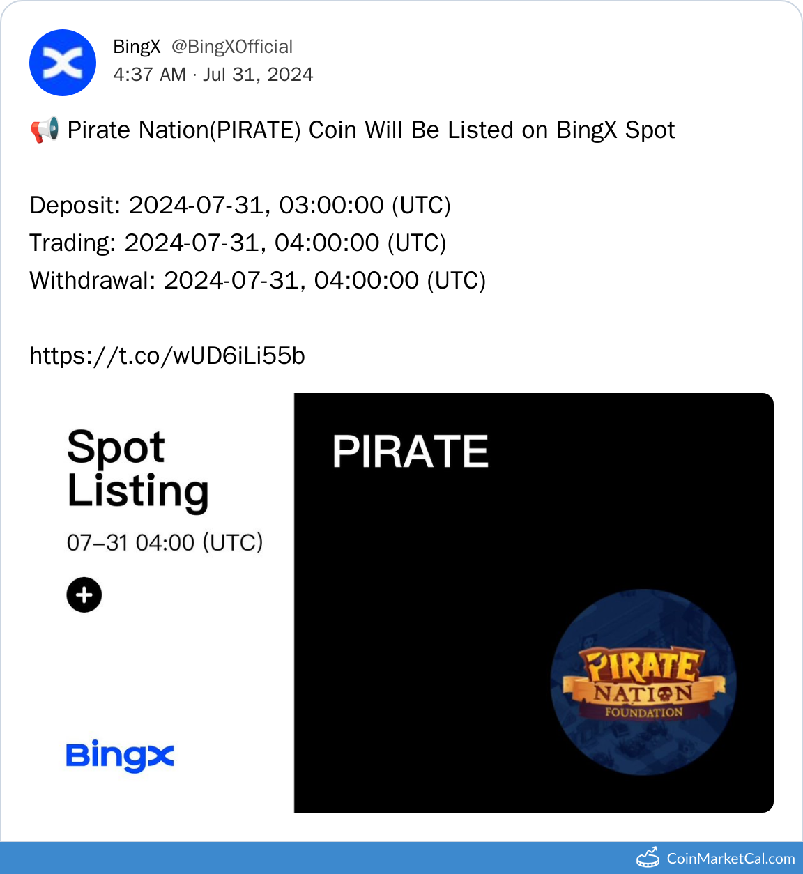 BingX Listing