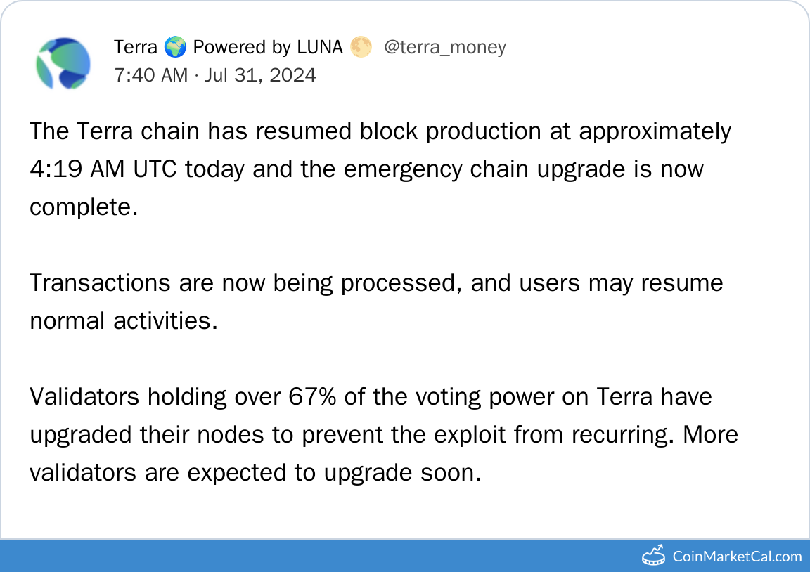 Emergency Chain Upgrade