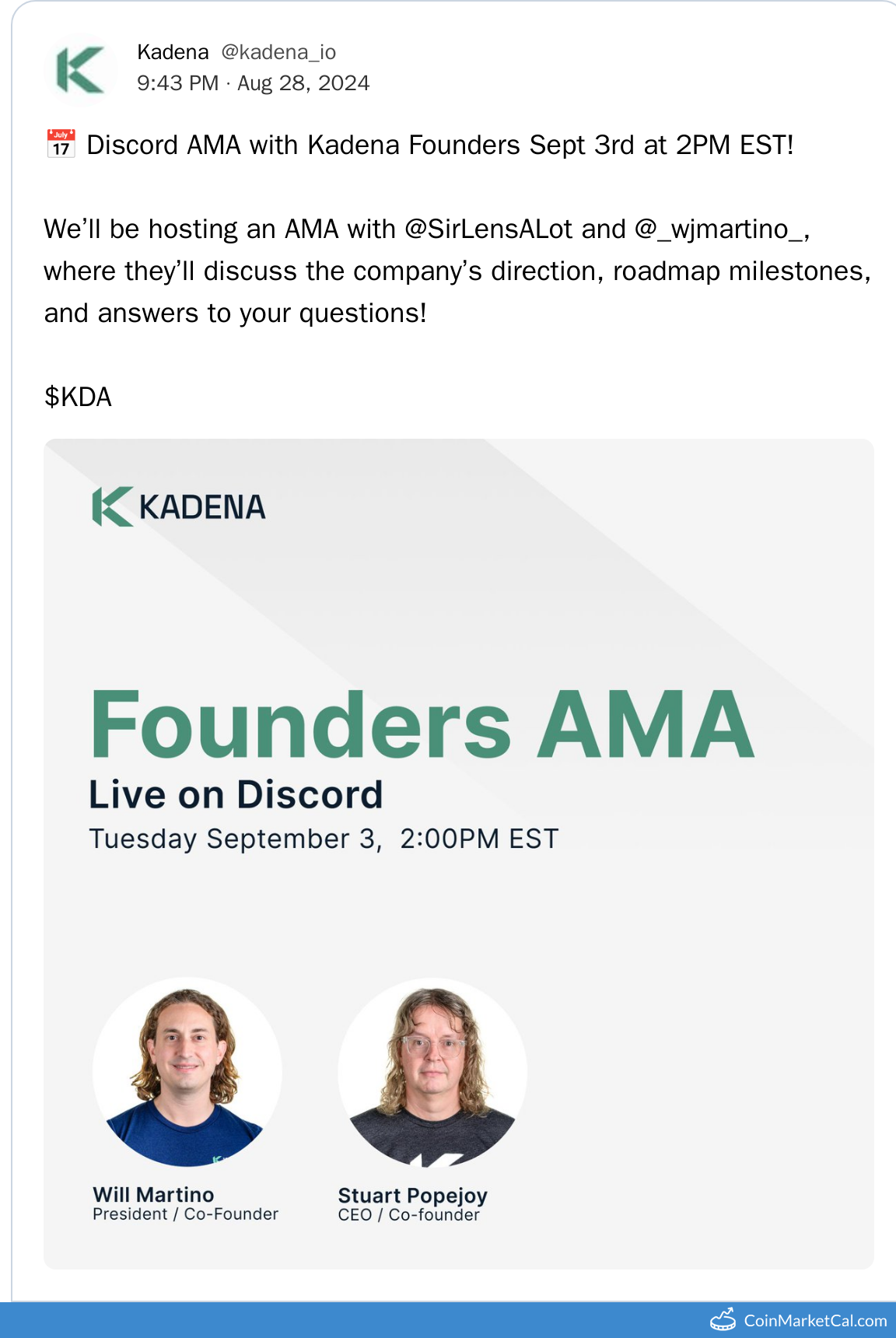 Founders Discord AMA