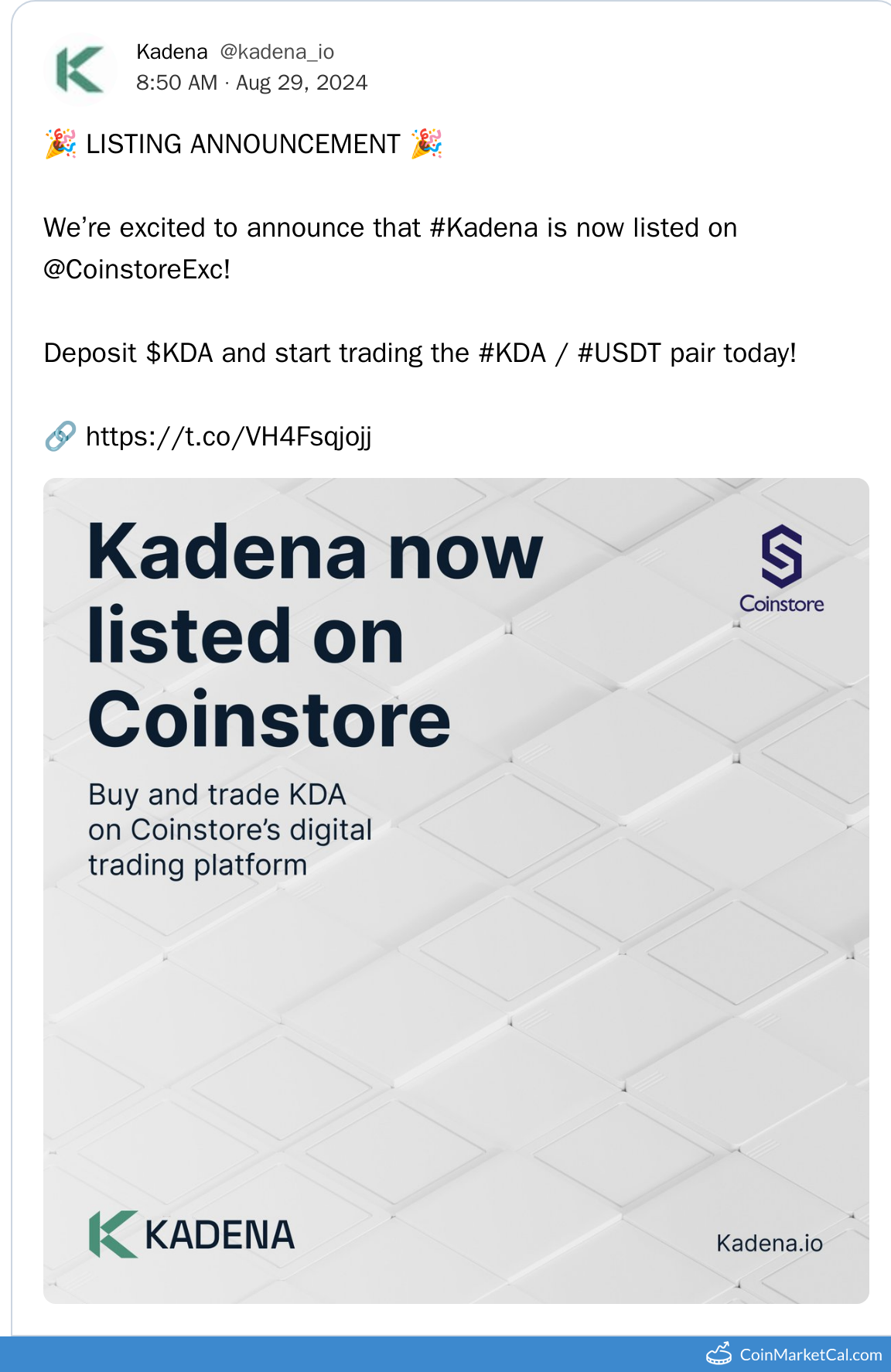 Coinstore Listing