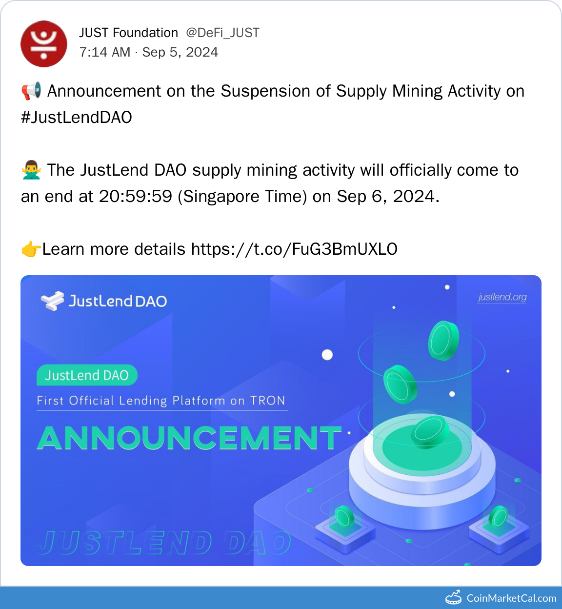 Supply Mining Suspension