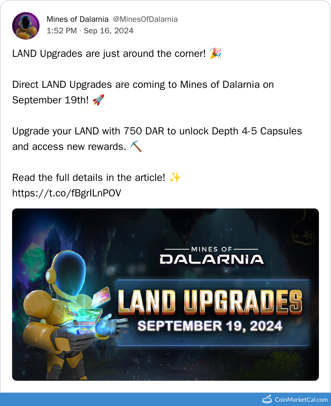 LAND Upgrades