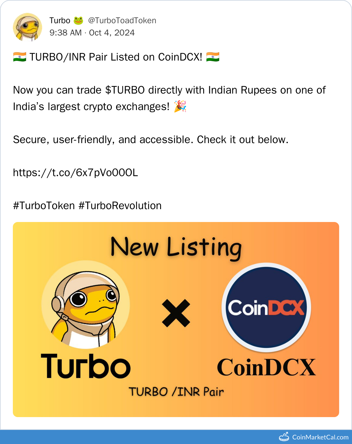 CoinDCX Listing