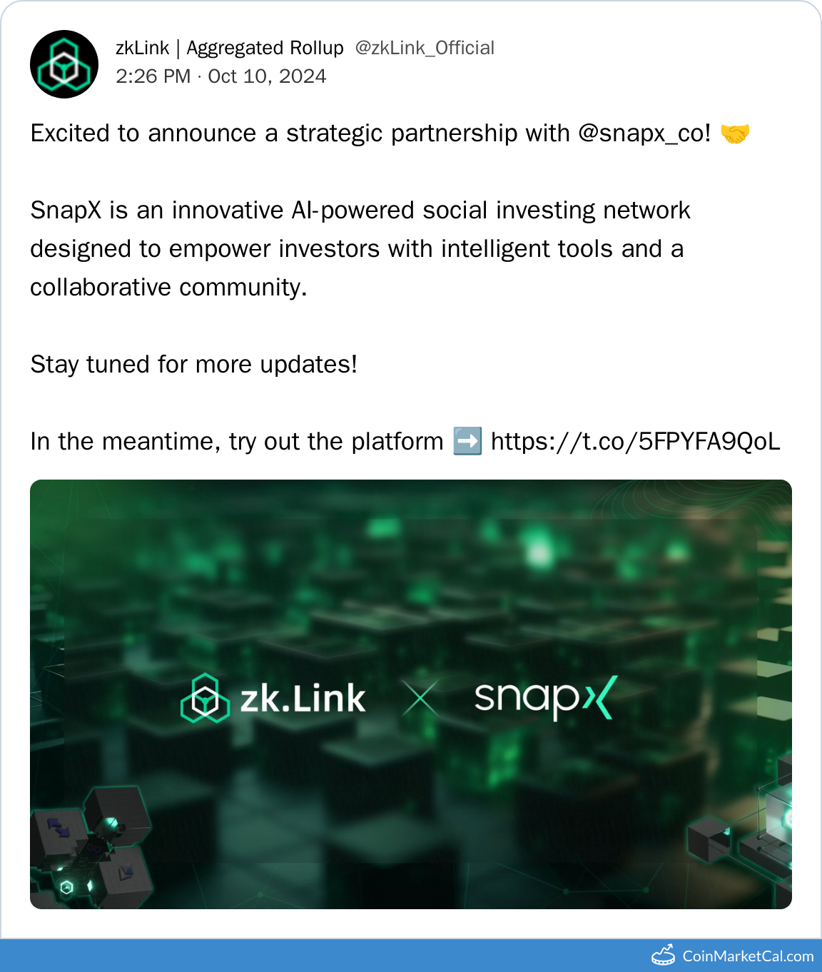 Partnership w/ SnapX