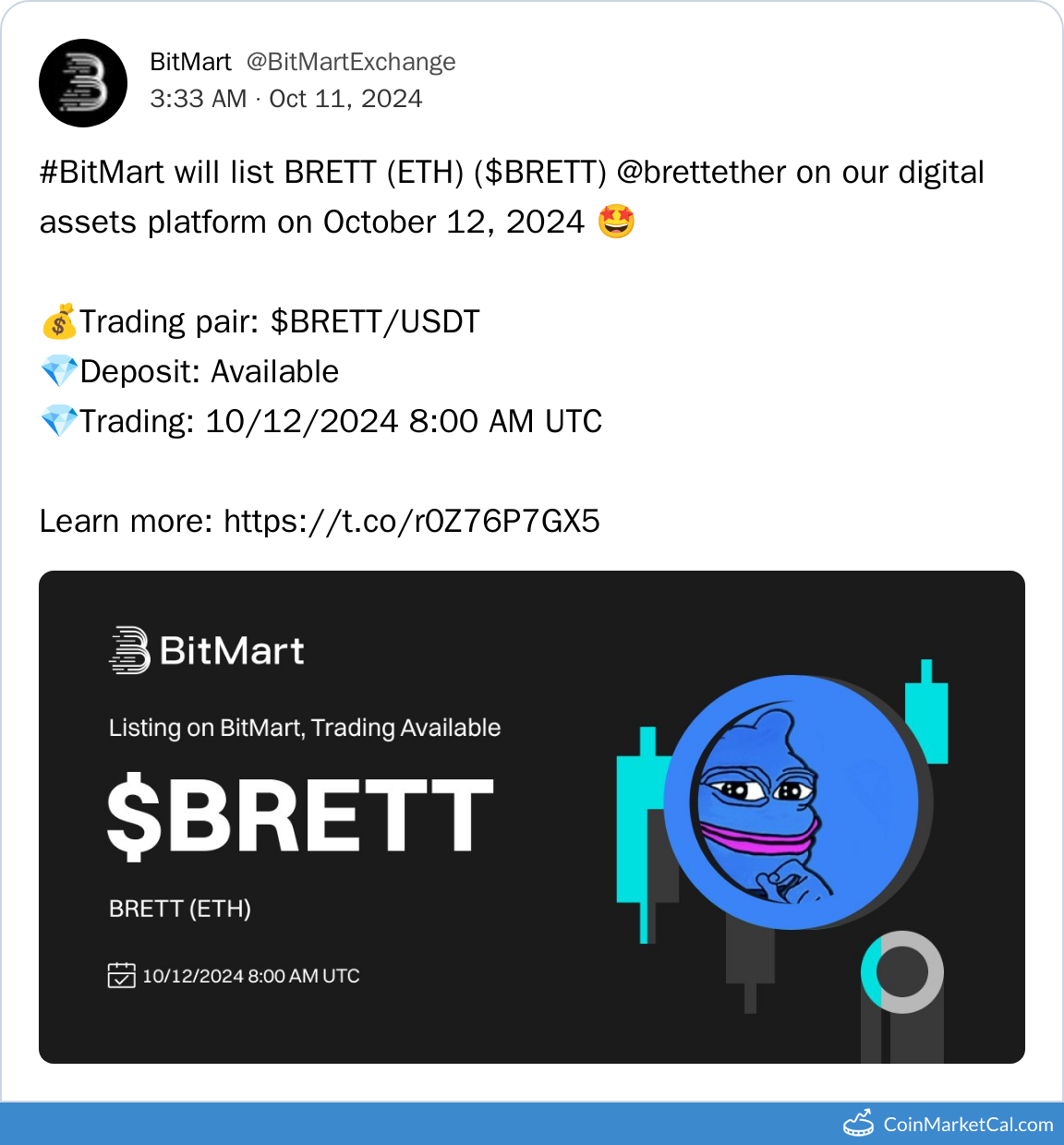 BitMart Listing