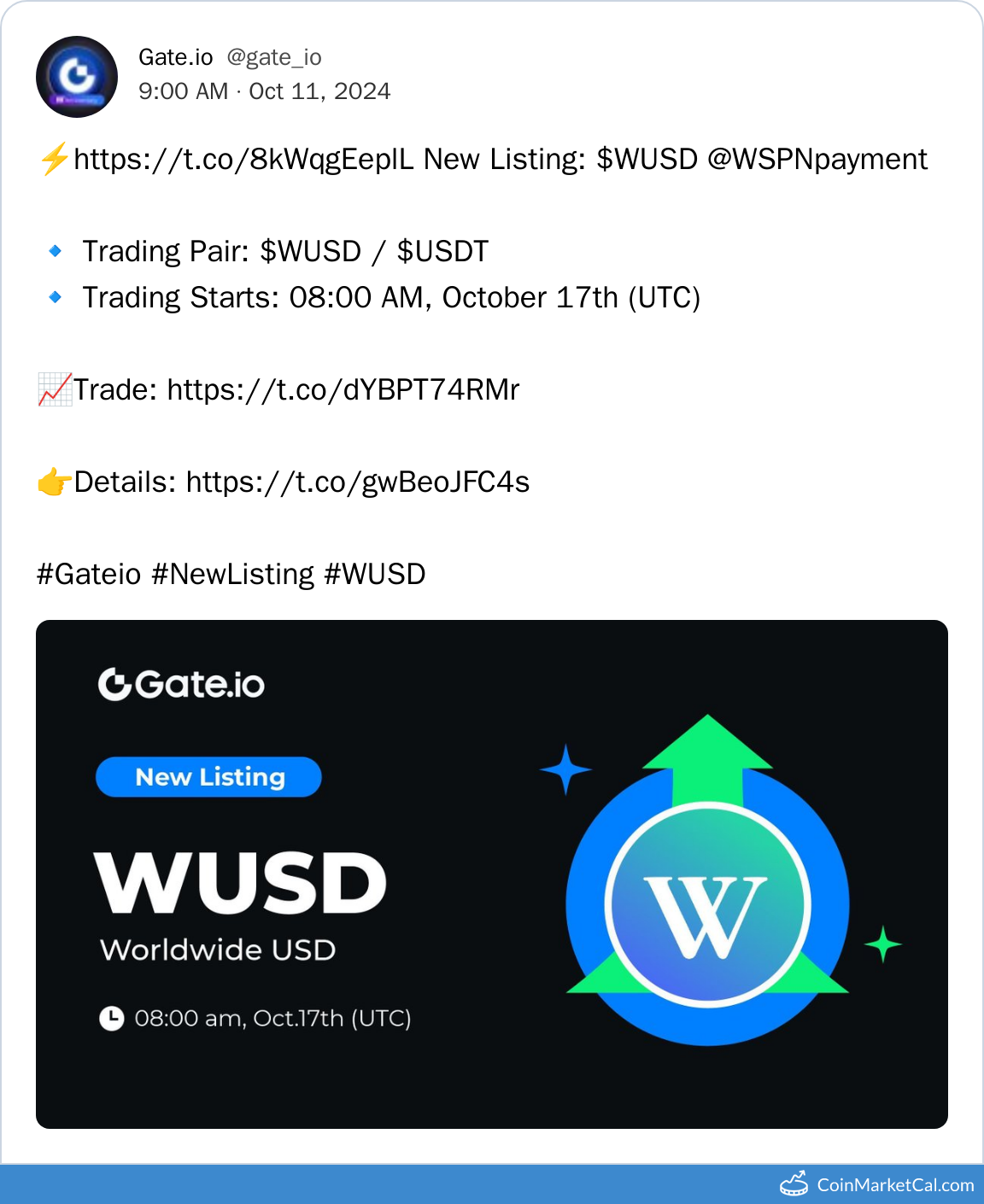 Gate.io Listing