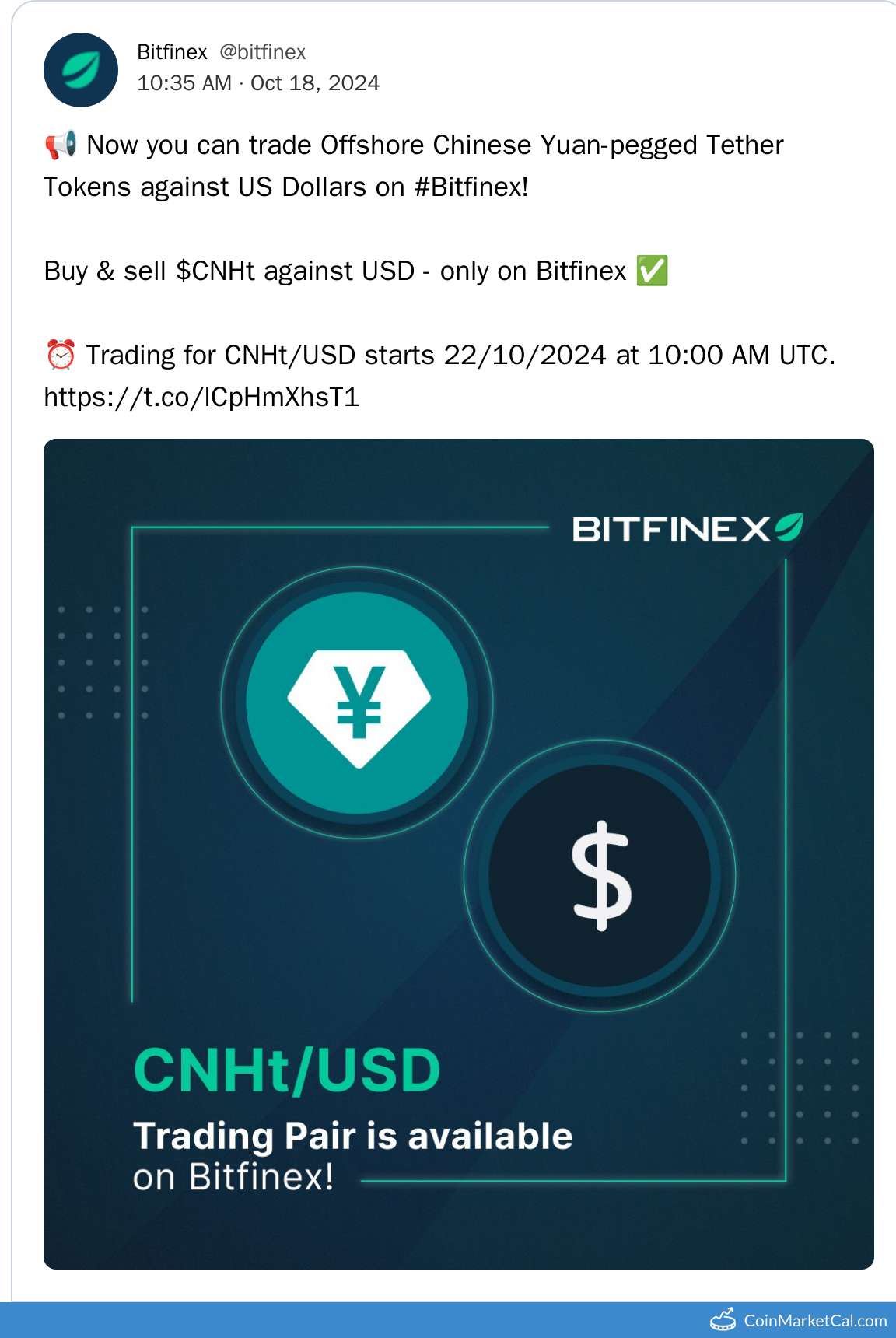 Bitfinex Listing
