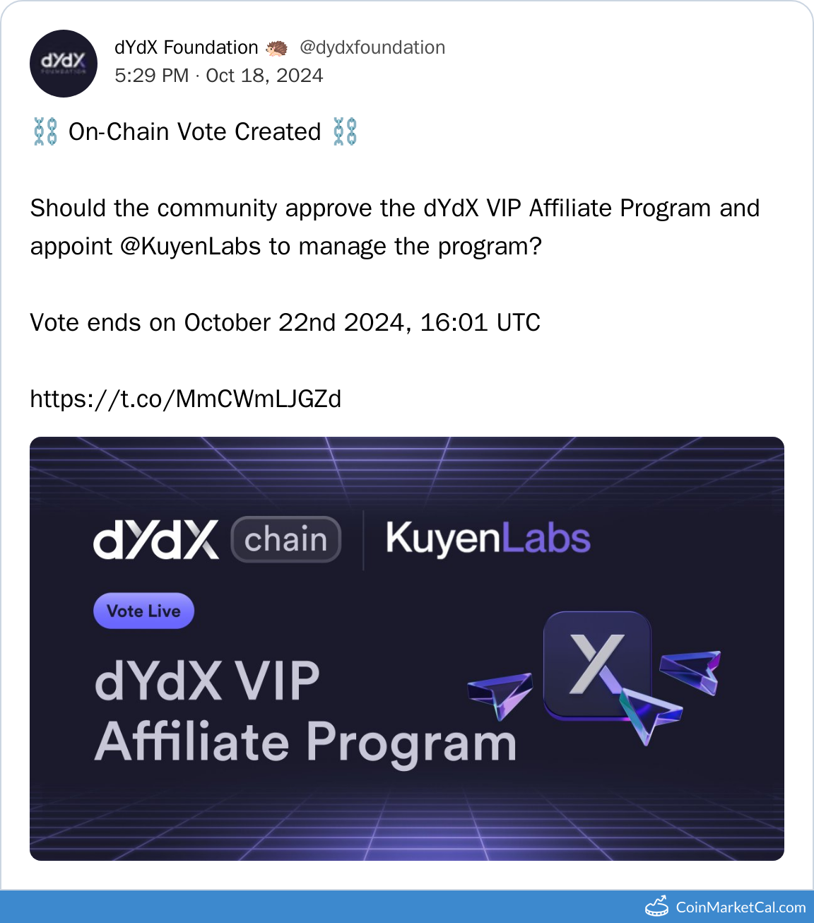 VIP Affiliate Tier Vote