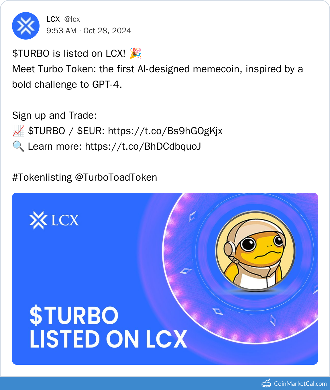 LCX Listing