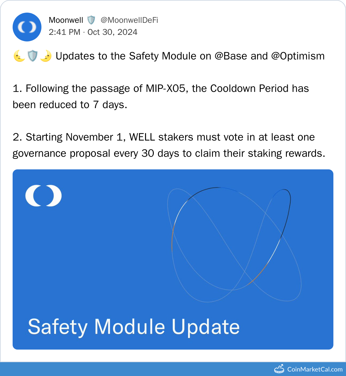 Safety Module Updates