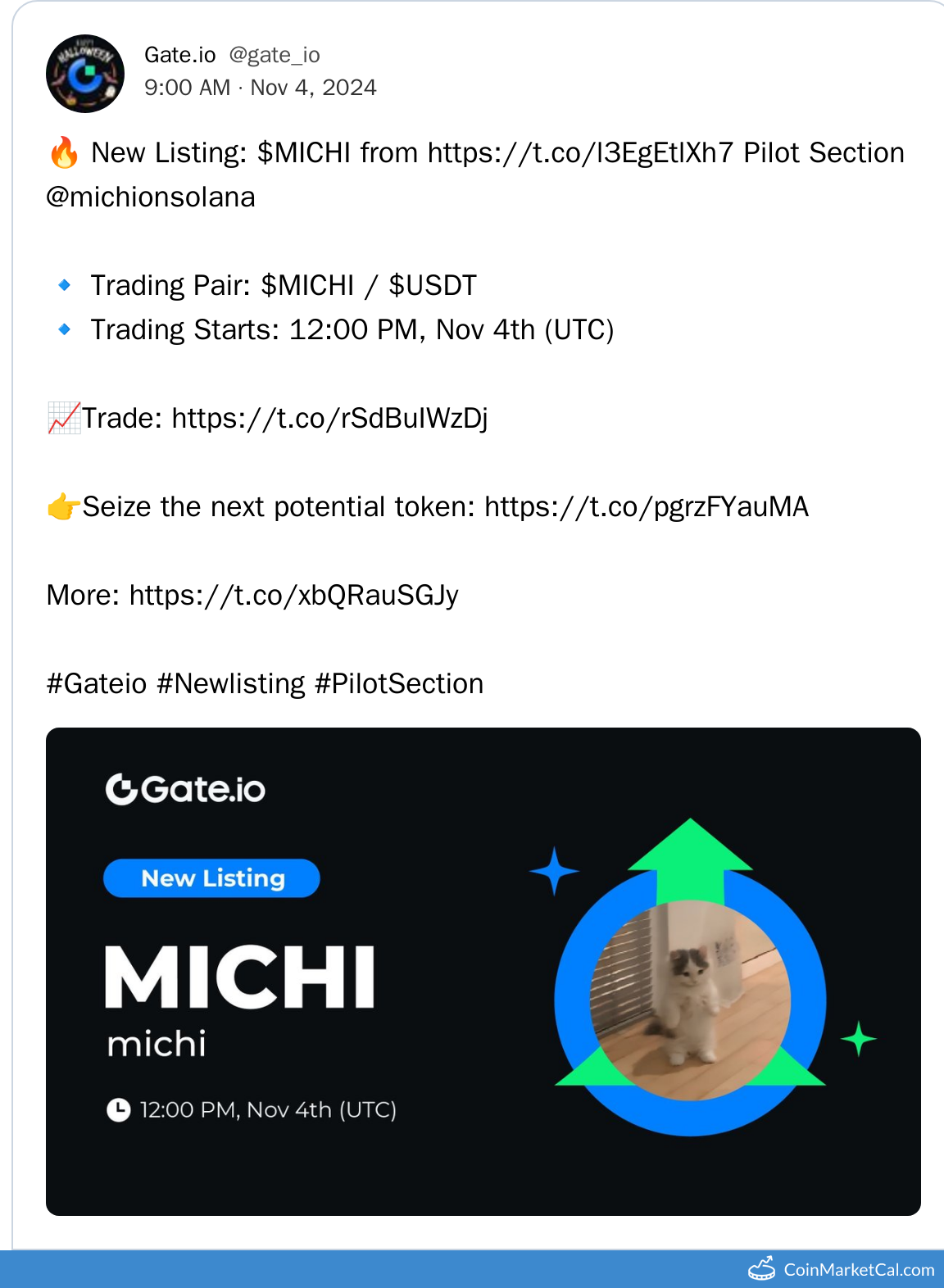 Gate.io Listing