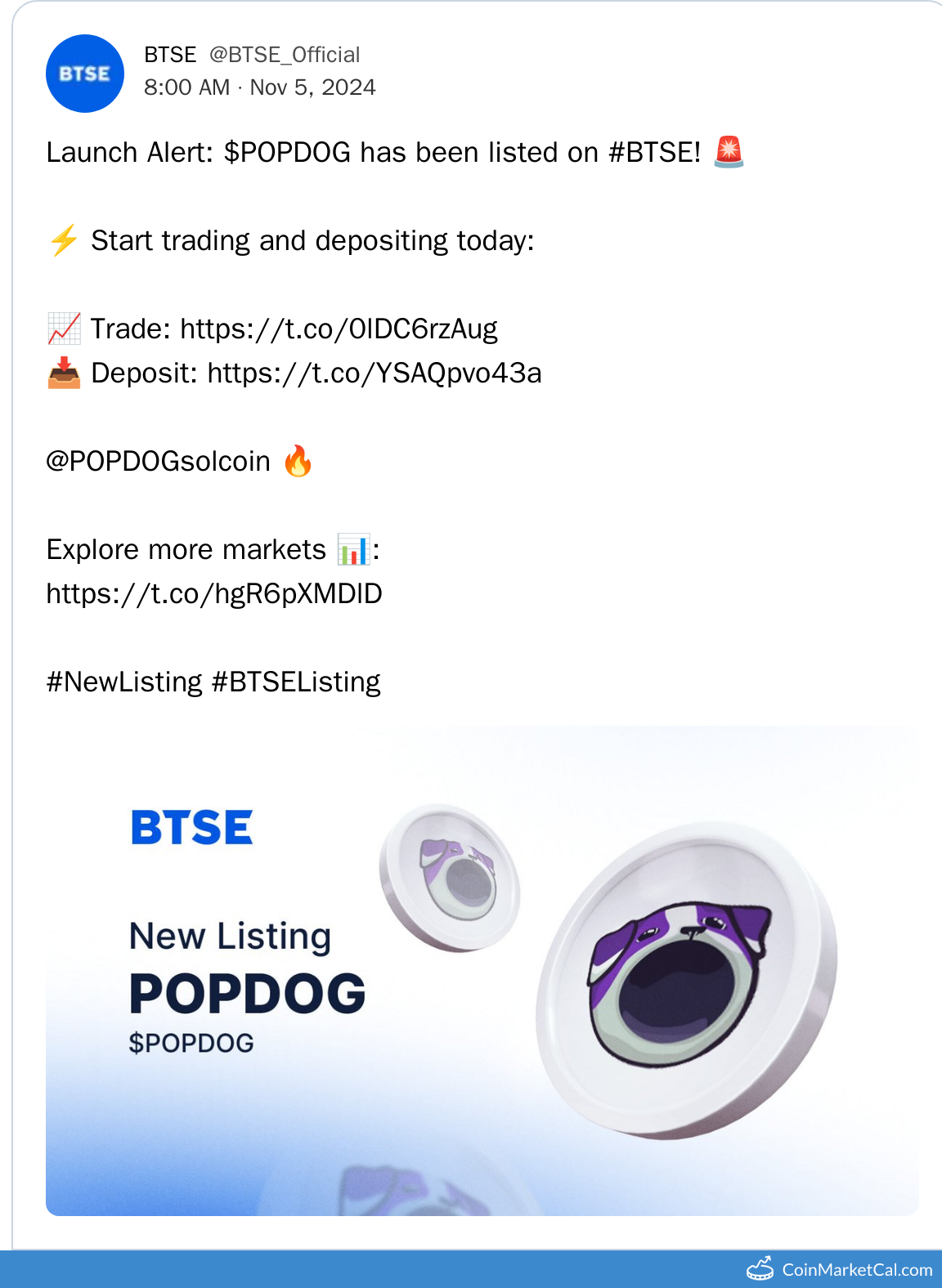 BTSE Listing