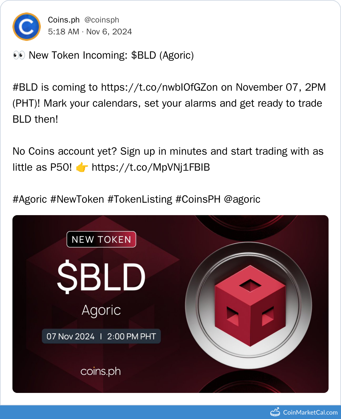 Coins.ph Listing