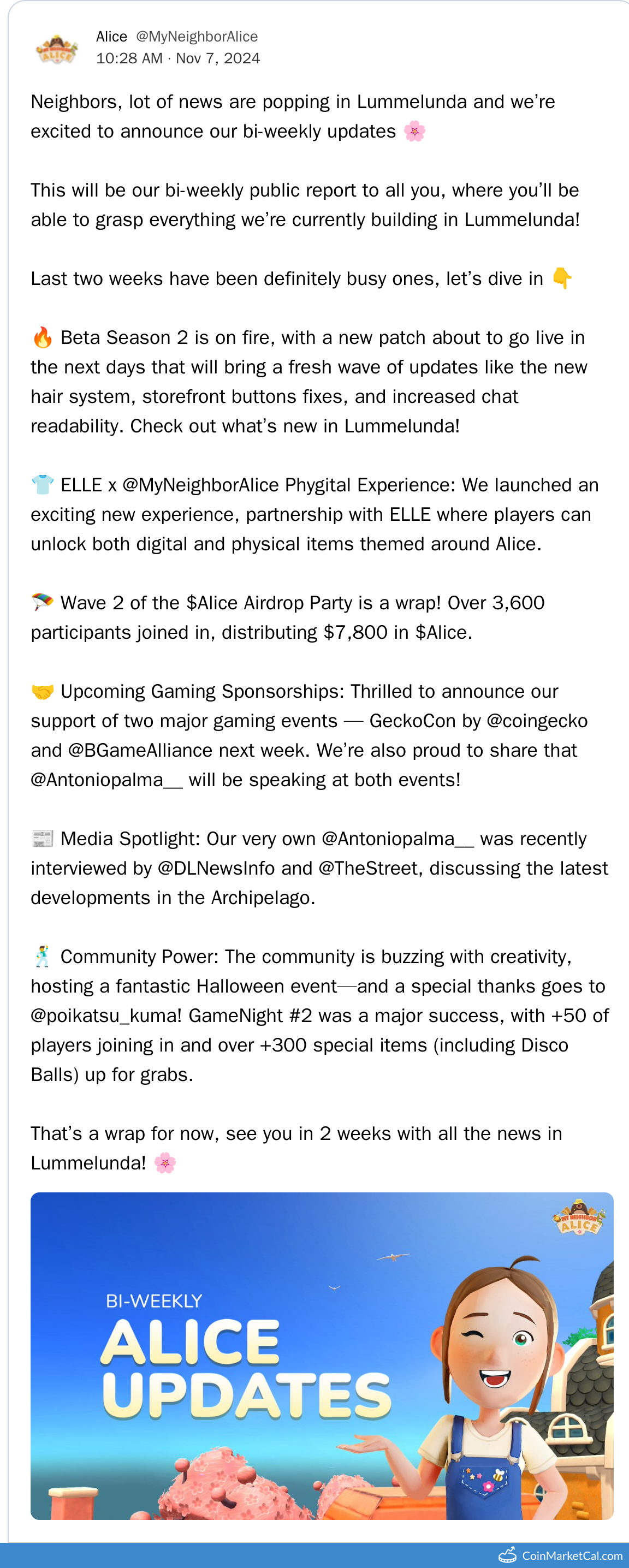 Bi-Weekly Public Report