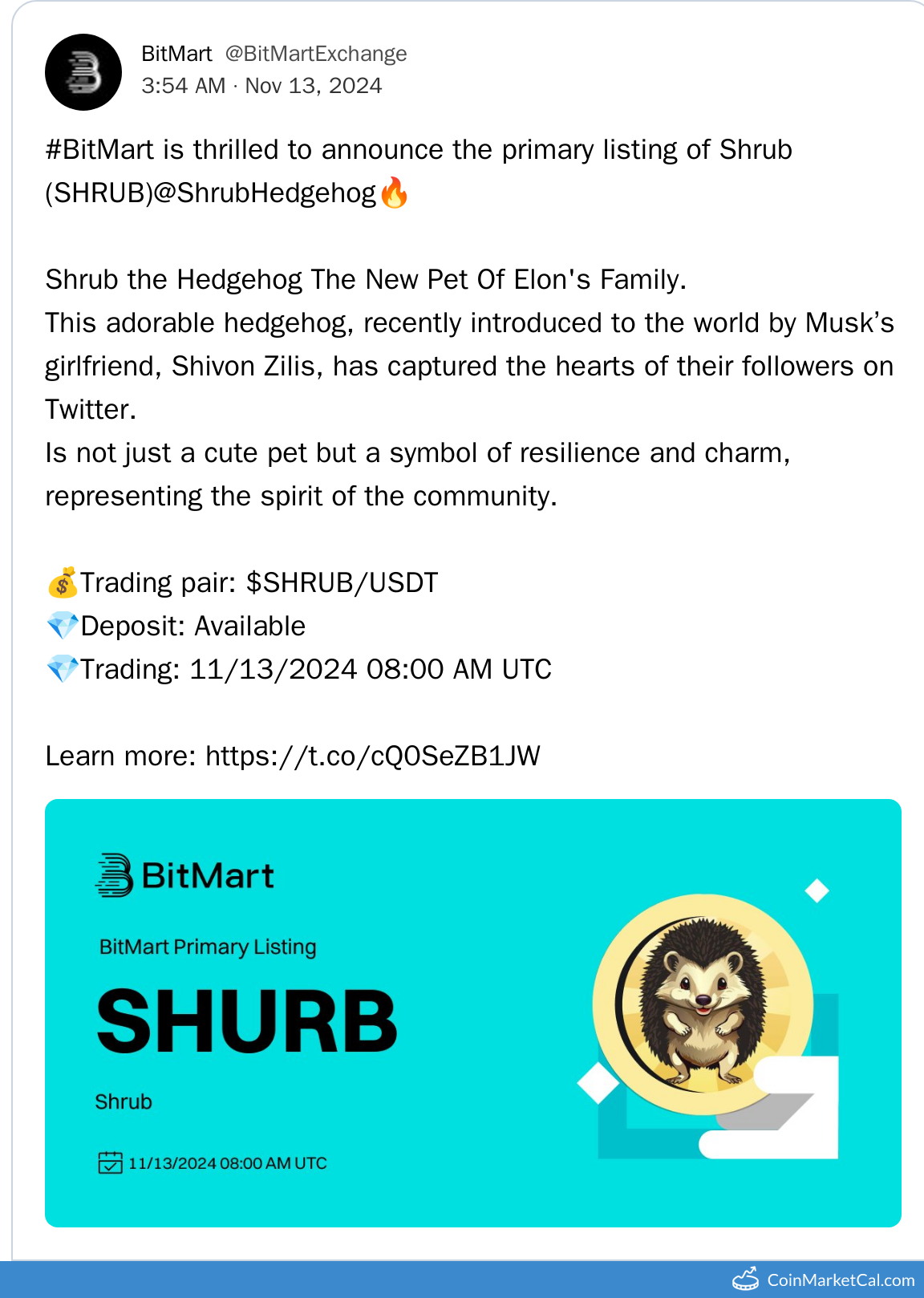 BitMart Listing