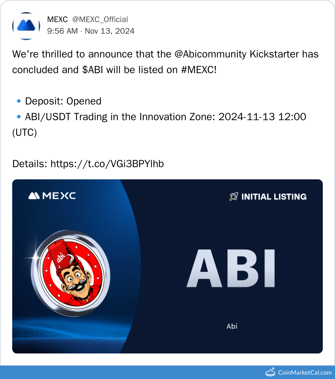 MEXC Listing