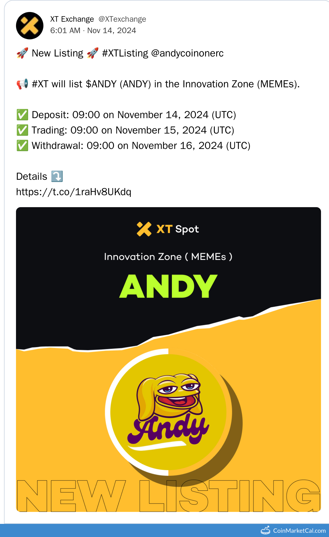 XT Listing