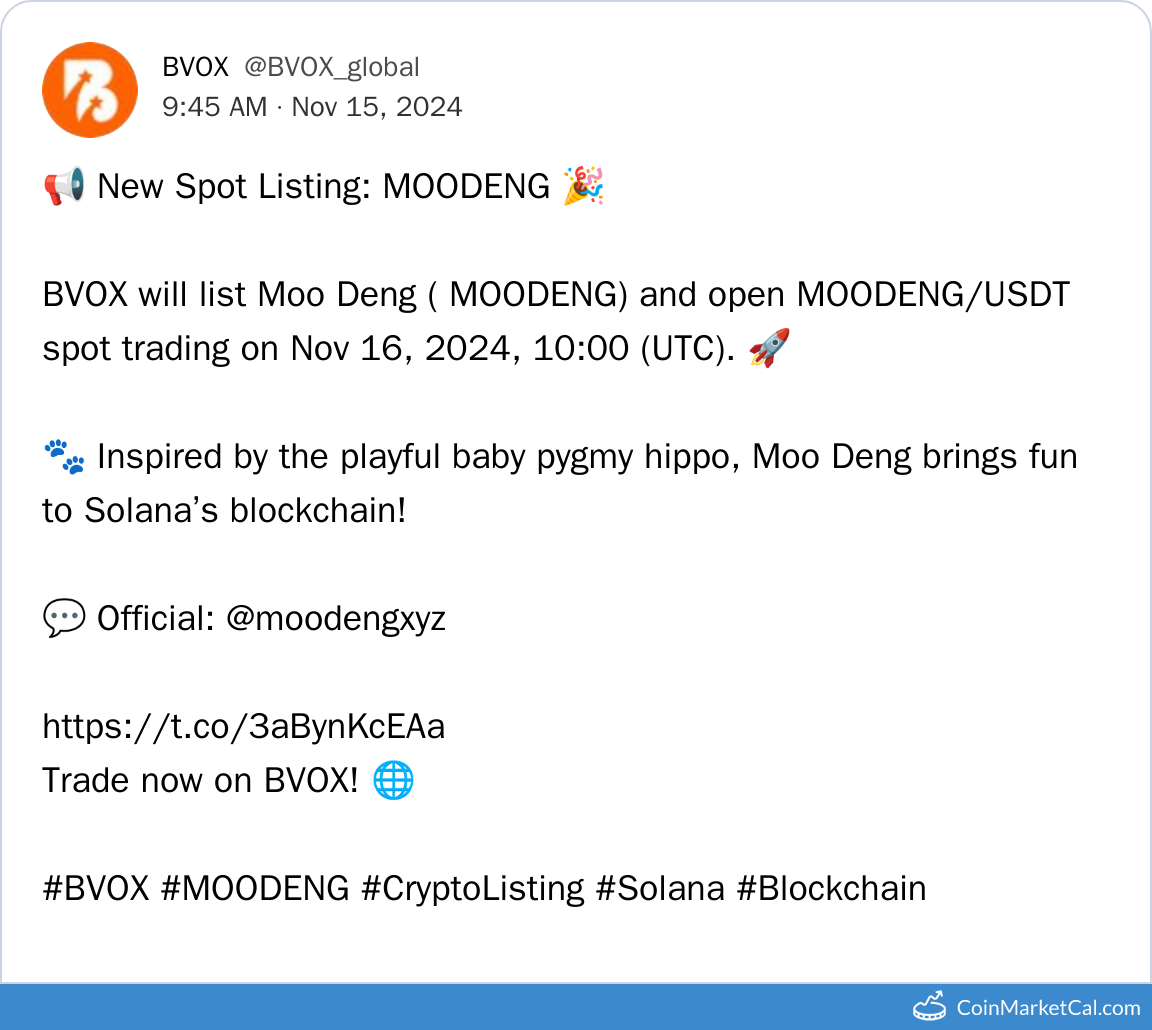 BVOX Listing