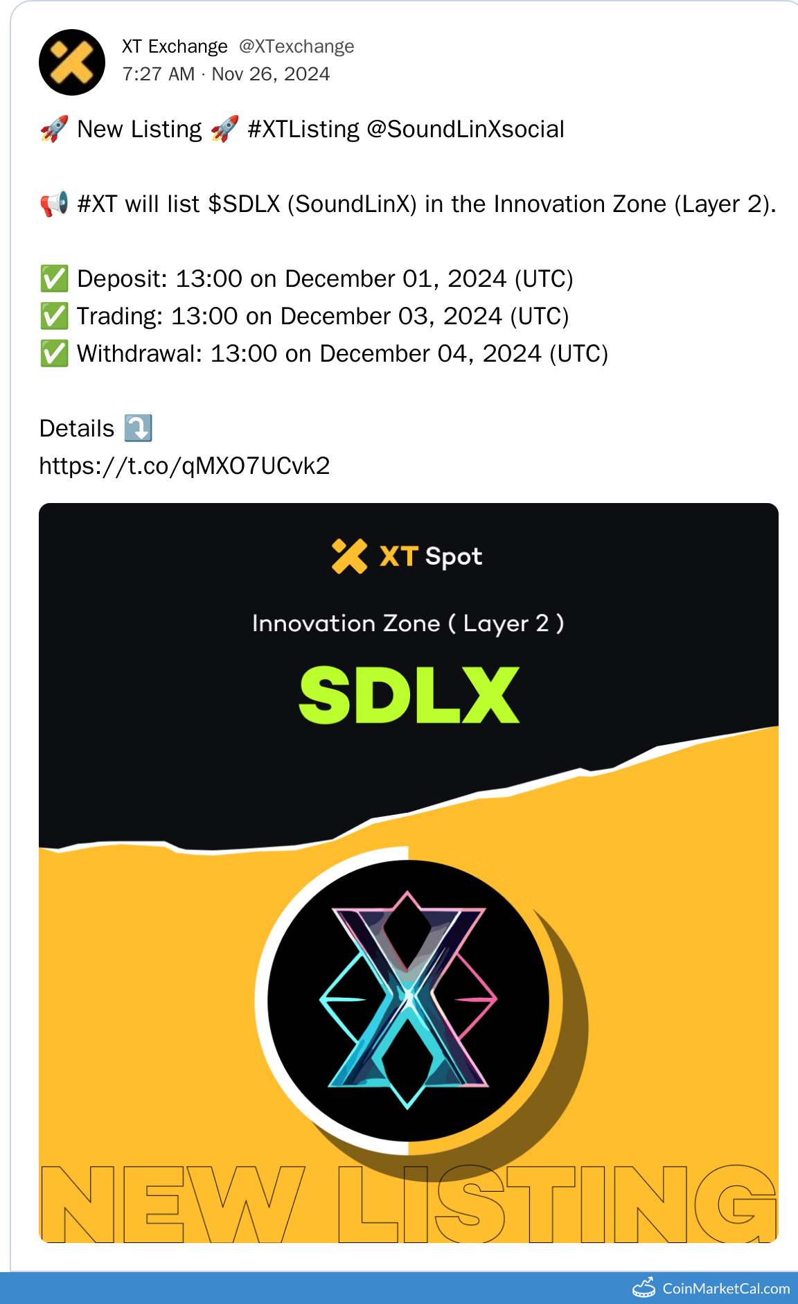 XT.COM Listing