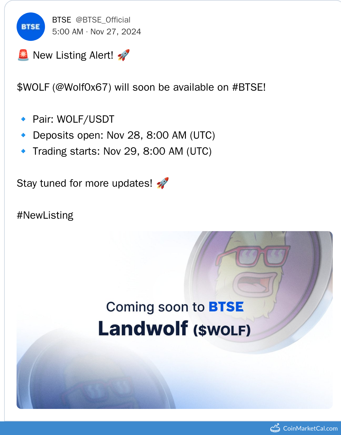 BTSE Listing
