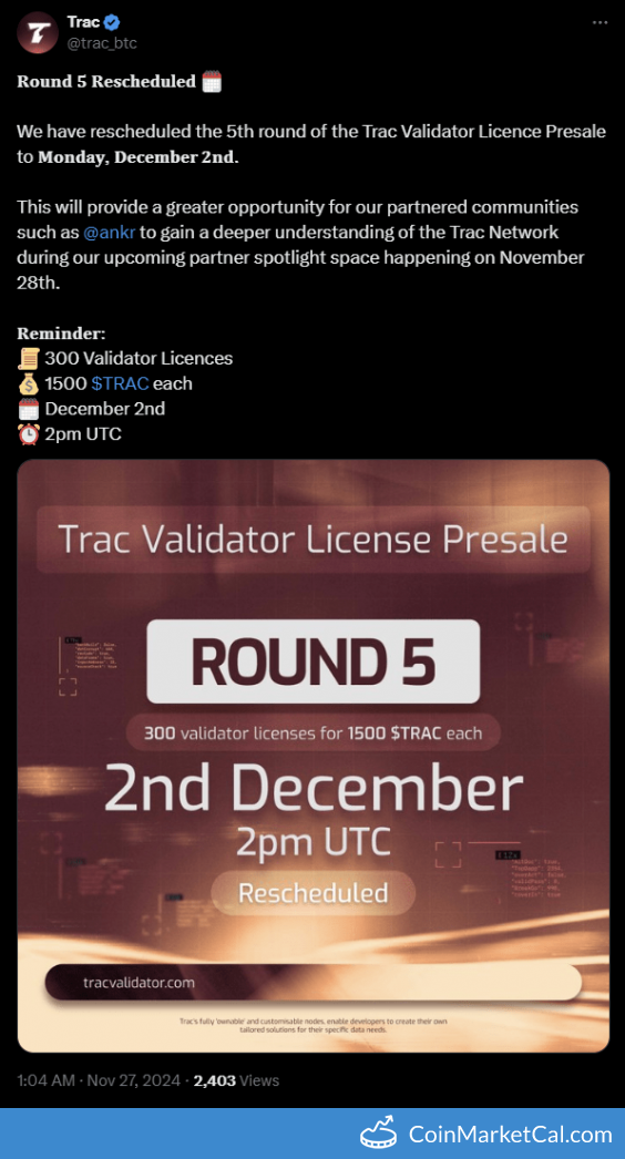 Validator Licence Presale