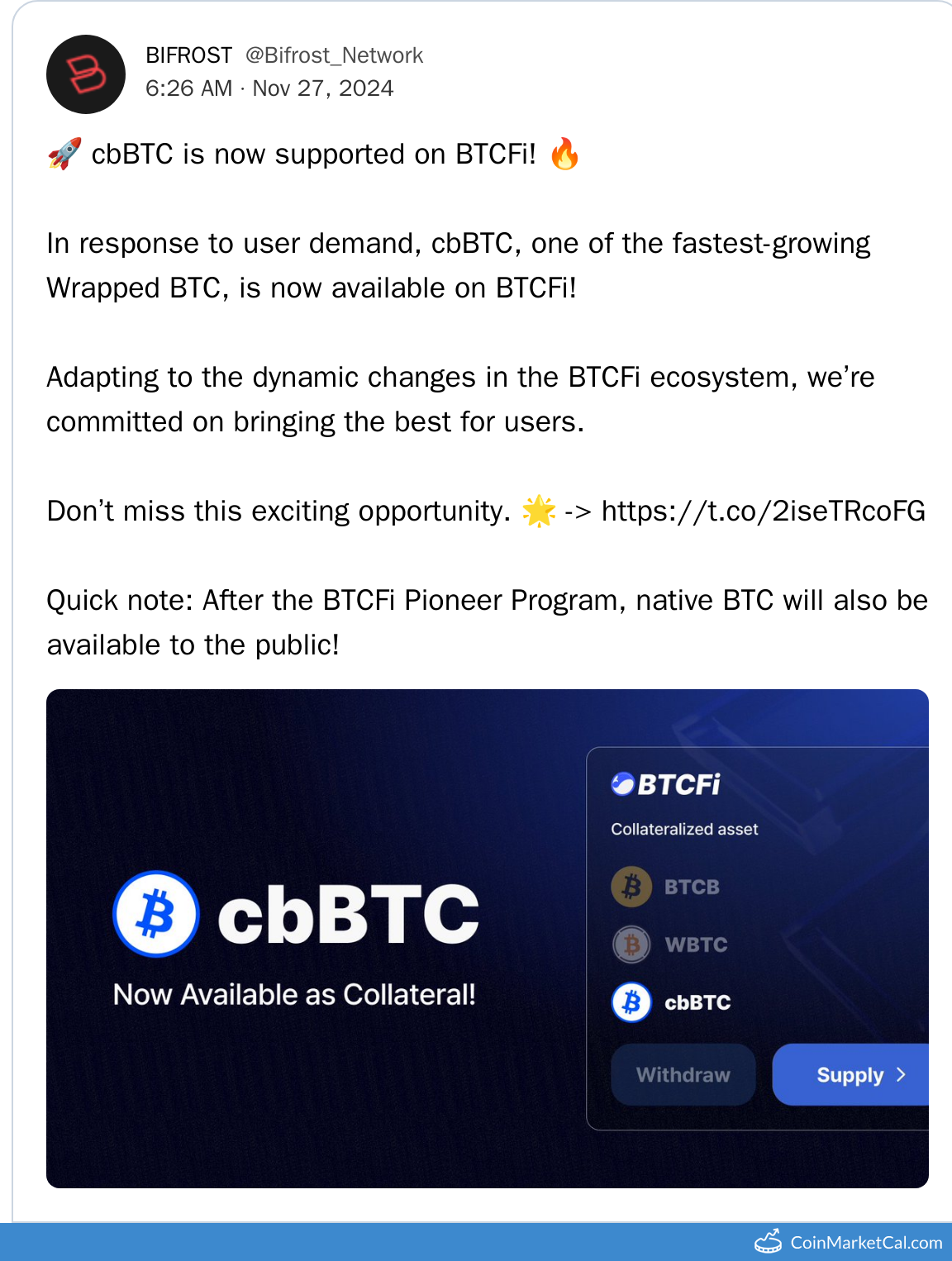 cbBTC on BTCFi