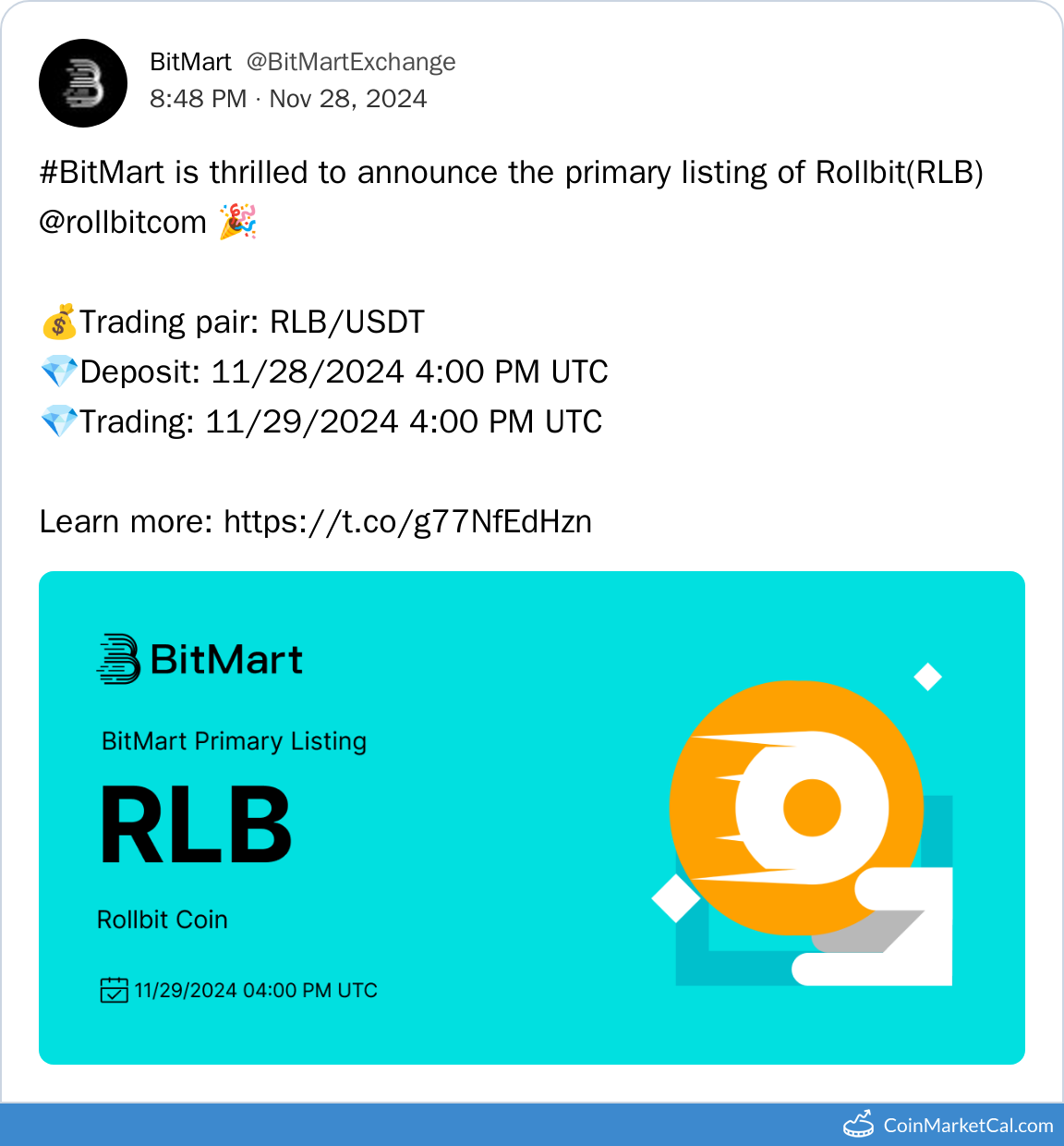 BitMart Listing