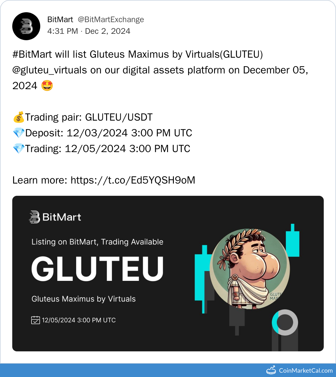 BitMart Listing