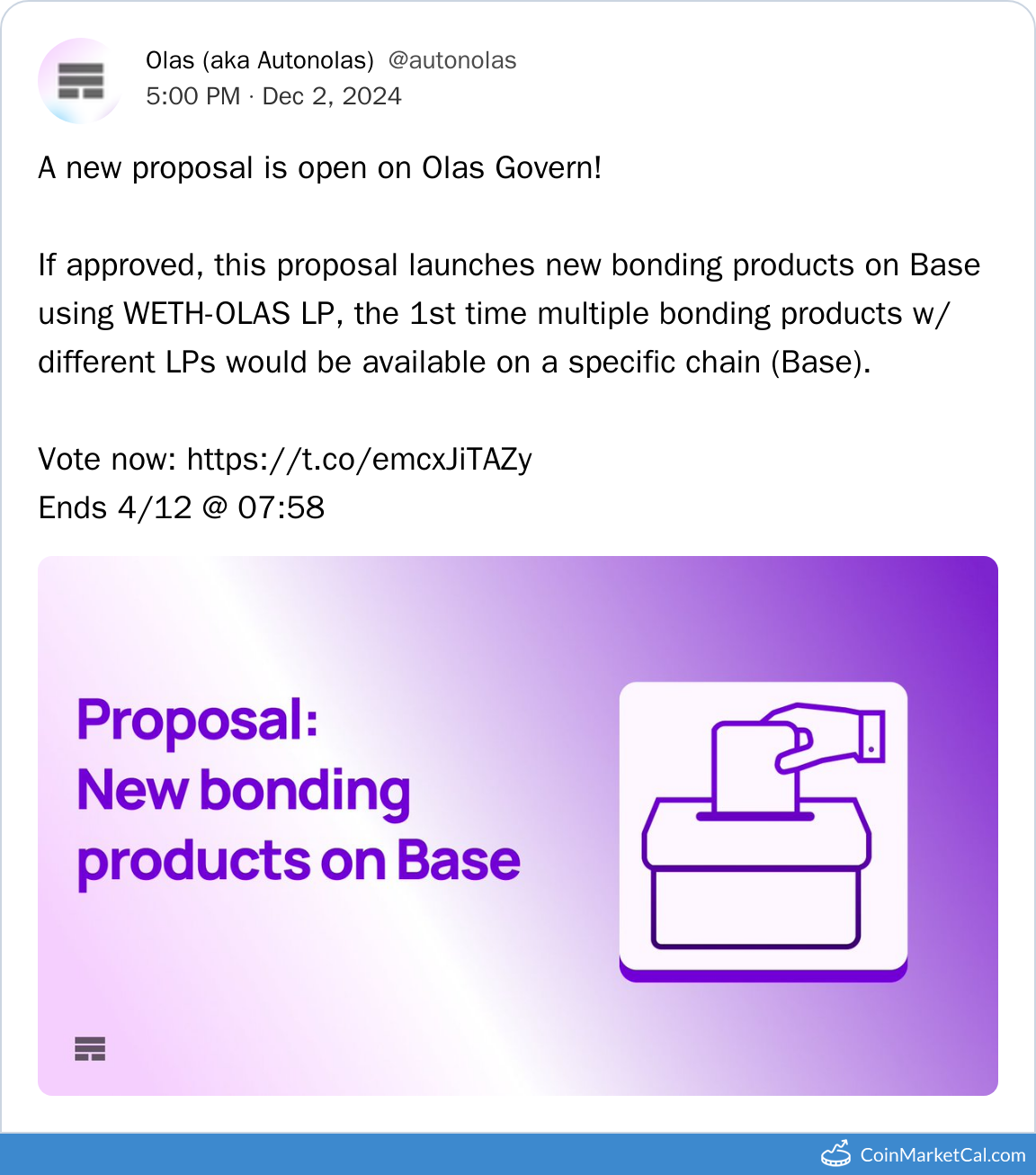 Proposal Vote