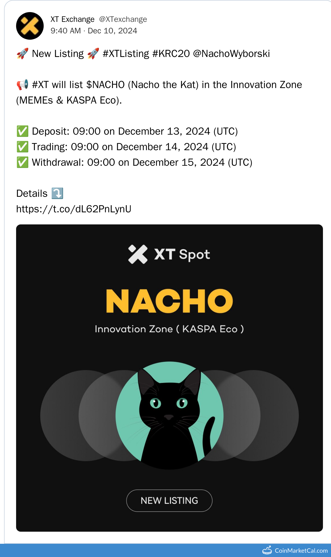 XT.COM Listing