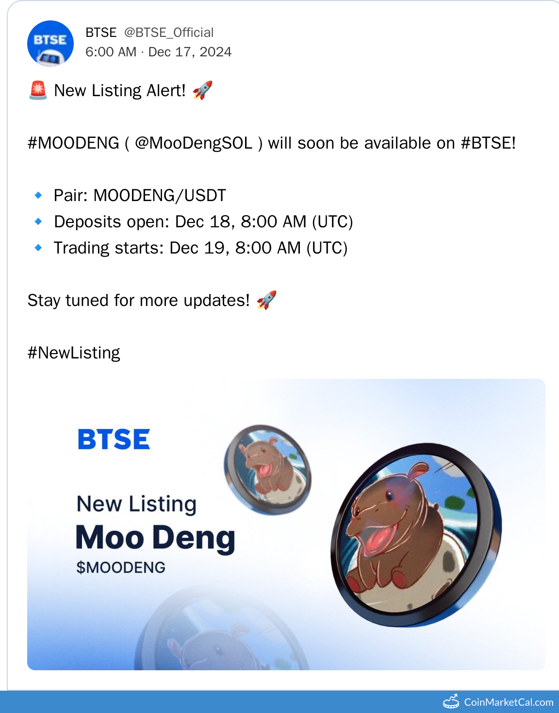 BTSE Listing