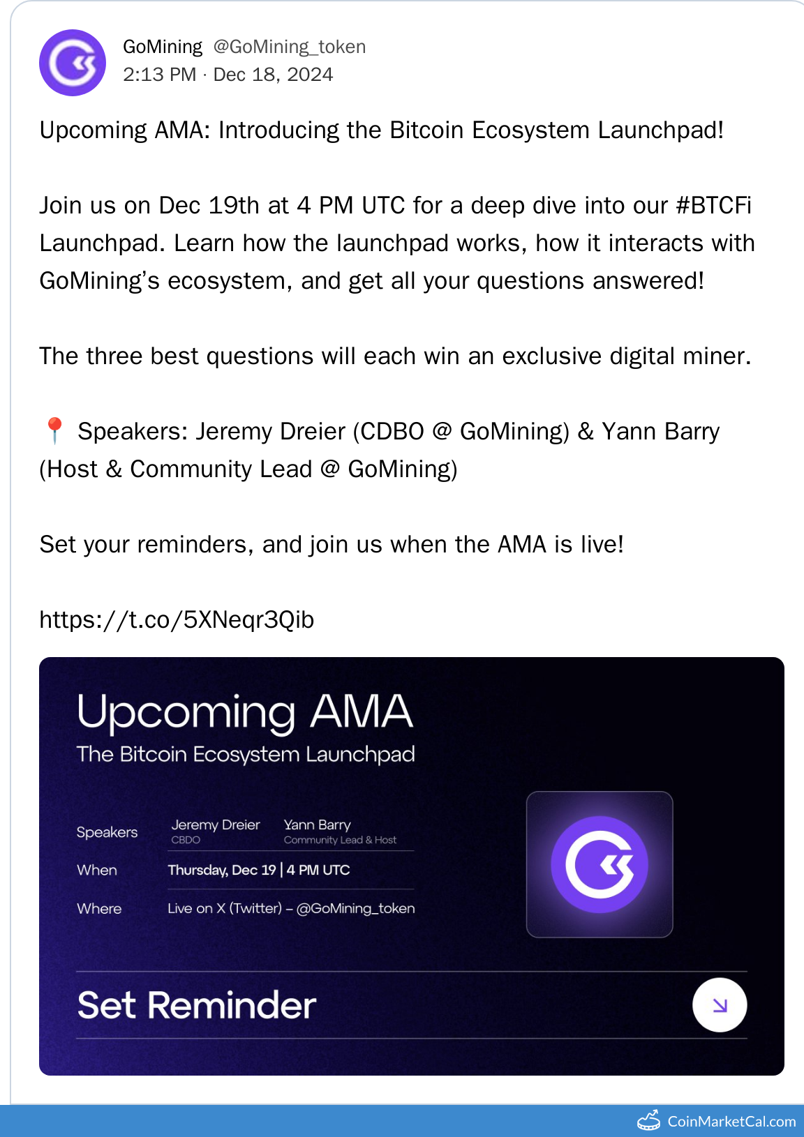 BTCFi Launchpad AMA