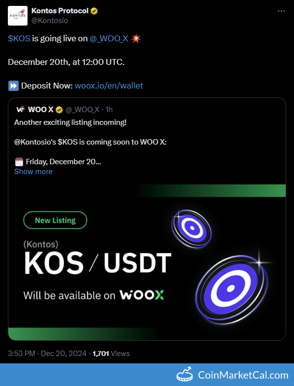 WOO X Listing