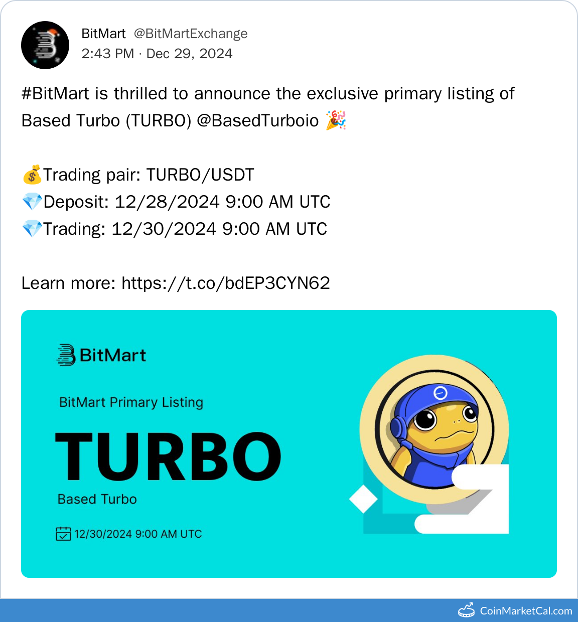 BitMart Listing