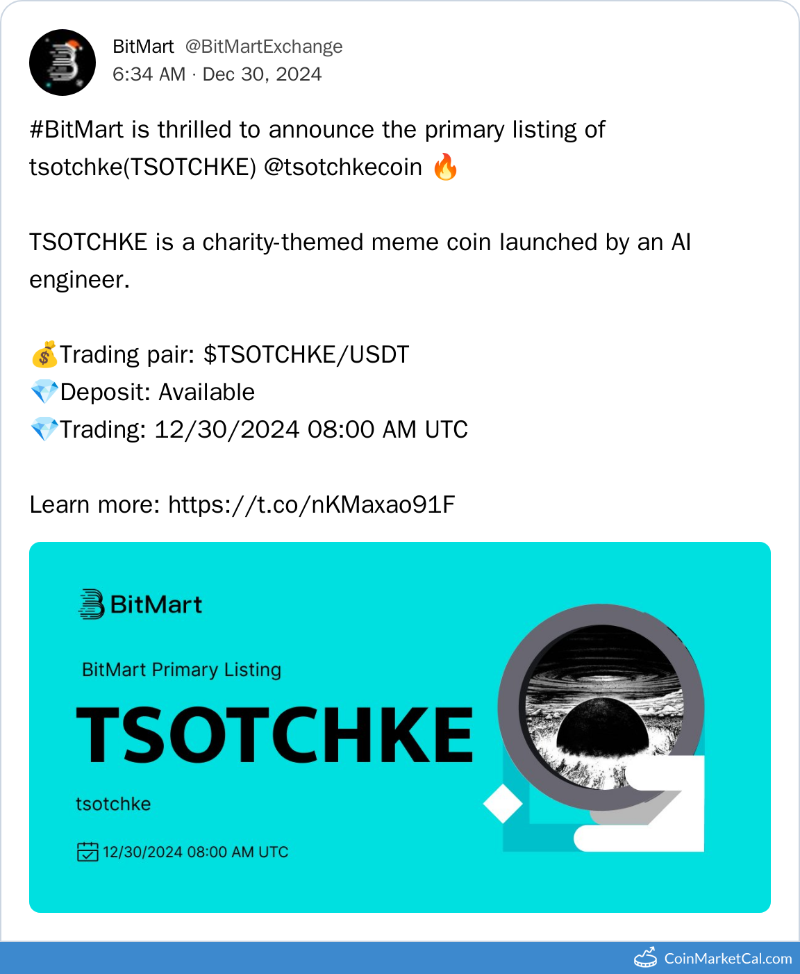 BitMart Listing